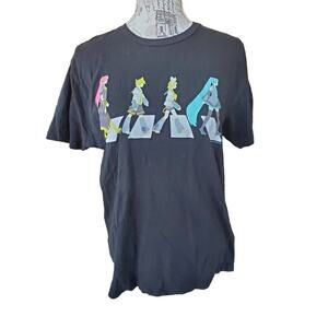 Crypton Abbey Road Anime Black  Tshirt size Large We love Fine